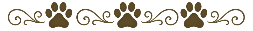 storybook pawprint decorative flourish